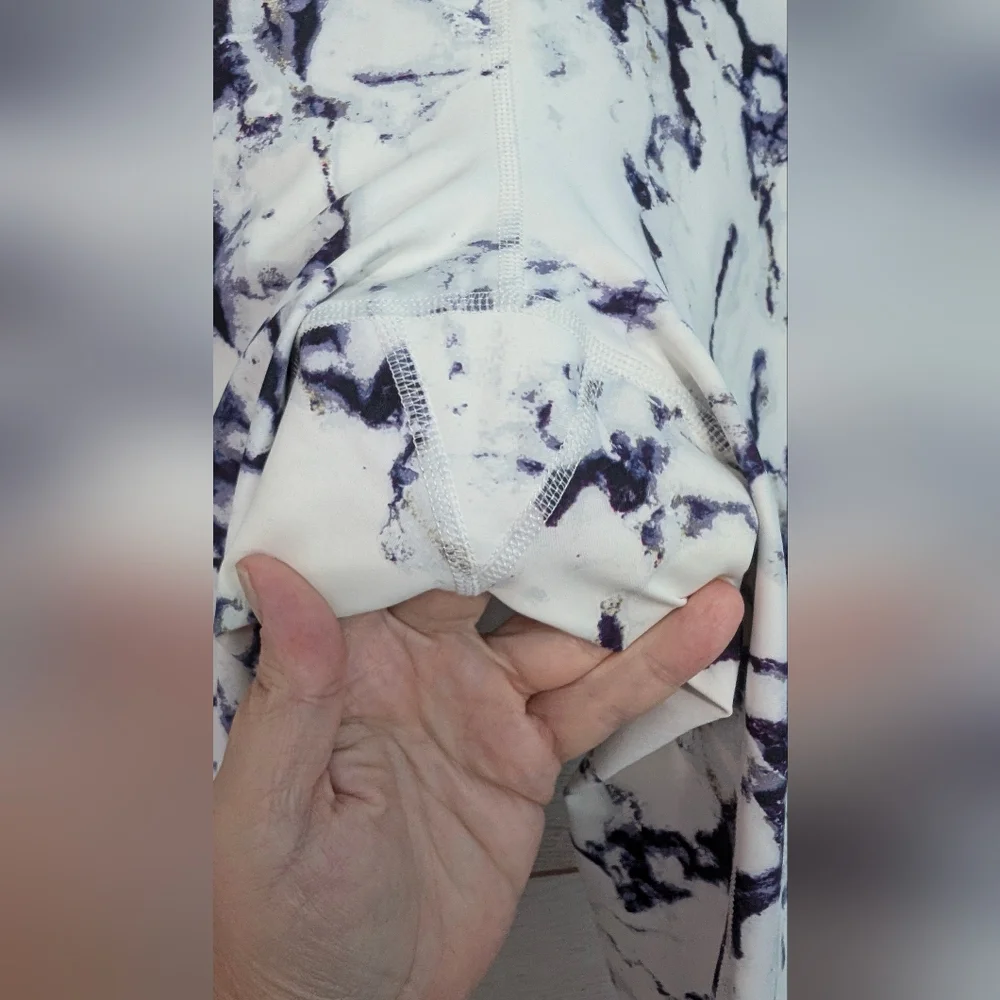 Nwot Old Navy Power Soft Light Marble Print Leggings Size XXL - Picture 6 of 10